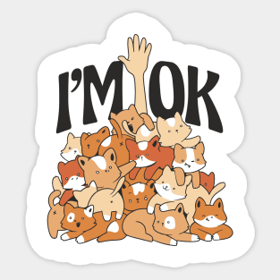 Pile of Pawsitivity Sticker